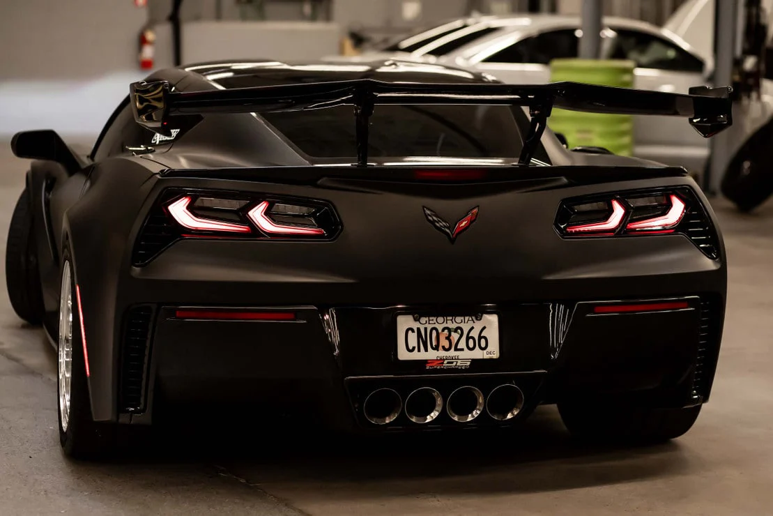 2014-2019 C7 Corvette Red Smoked XB LED Tail Lights Assemblies - Image 5