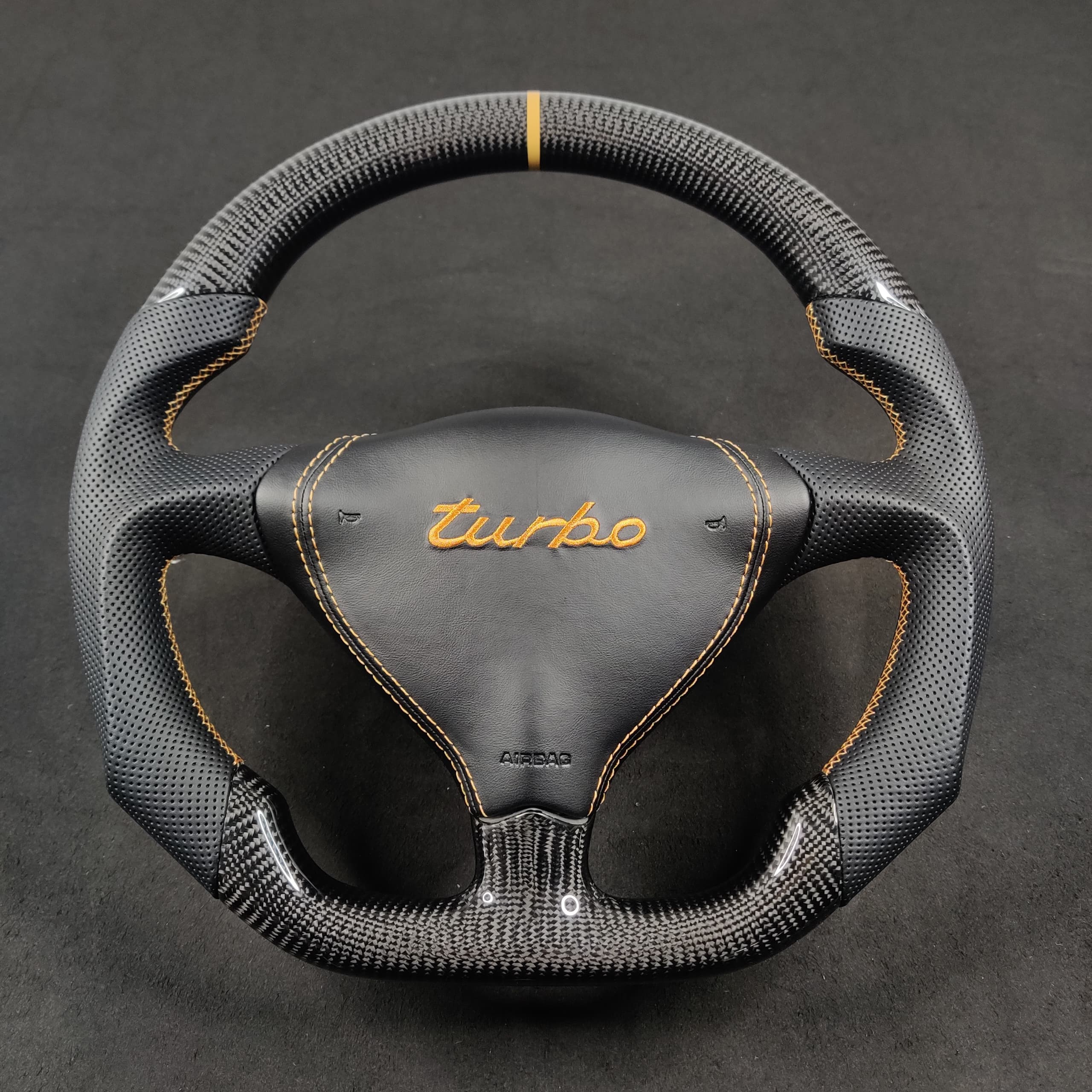 1995-2005 Porsche 996 993 986 Custom Carbon Fiber Steering Wheel - Image 2