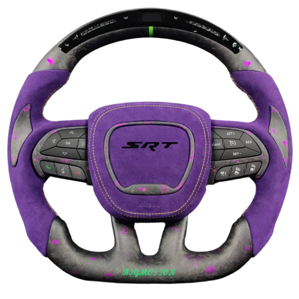2015-2023 Dodge Charger Challenger Custom Carbon Fiber LED Steering Wheel - Image 33