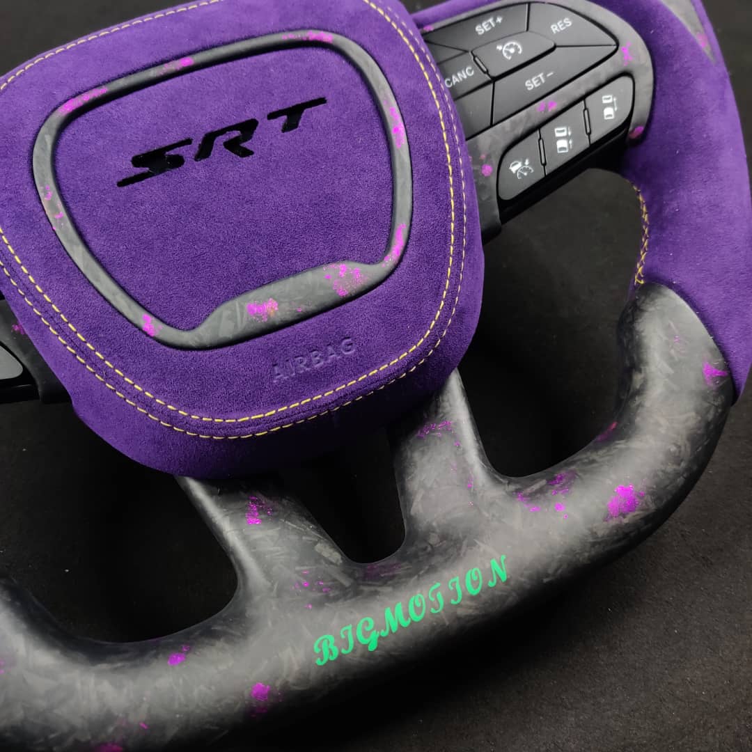 2015-2023 Dodge Charger Challenger Custom Carbon Fiber LED Steering Wheel - Image 74