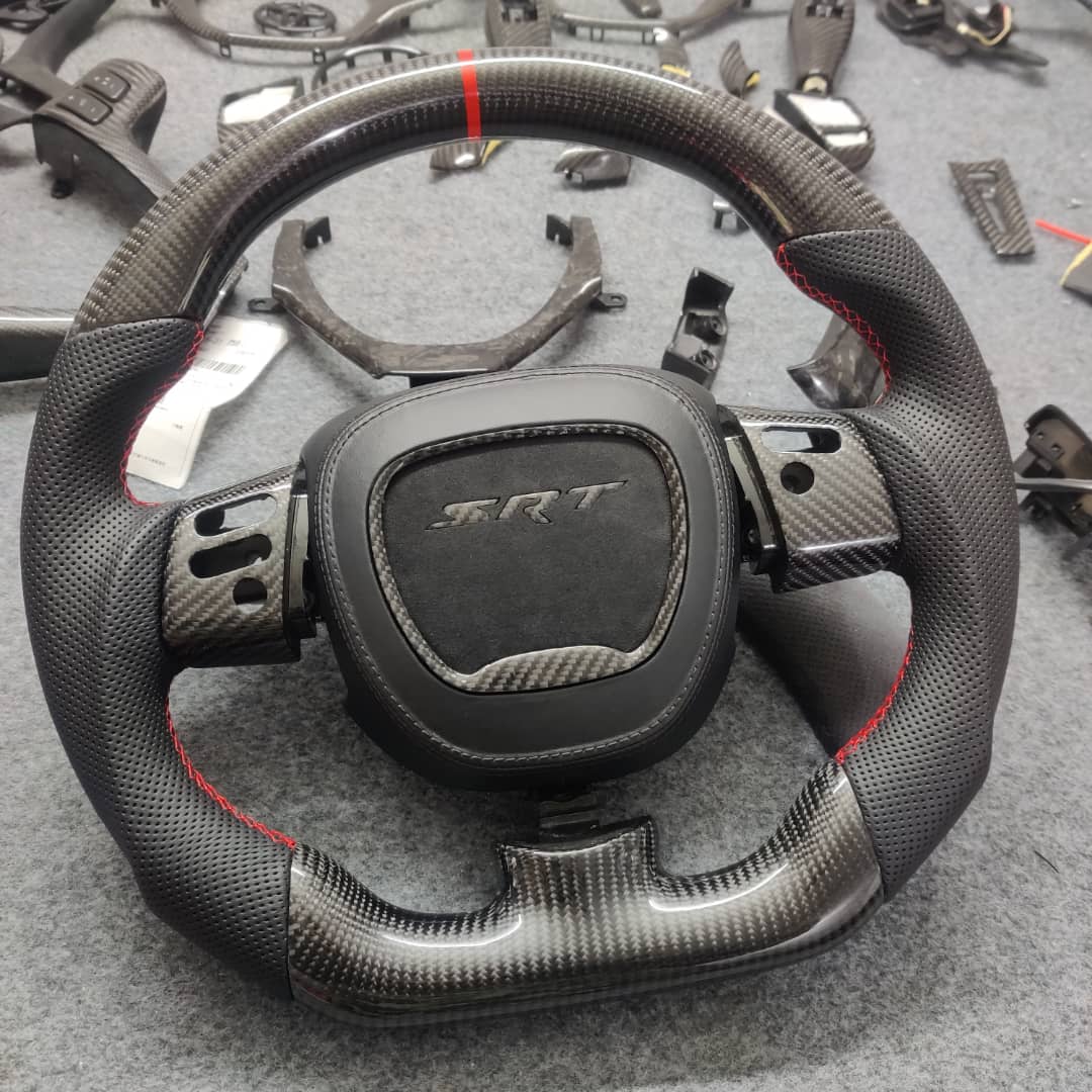 2015-2023 Dodge Charger Challenger Custom Carbon Fiber LED Steering Wheel - Image 121