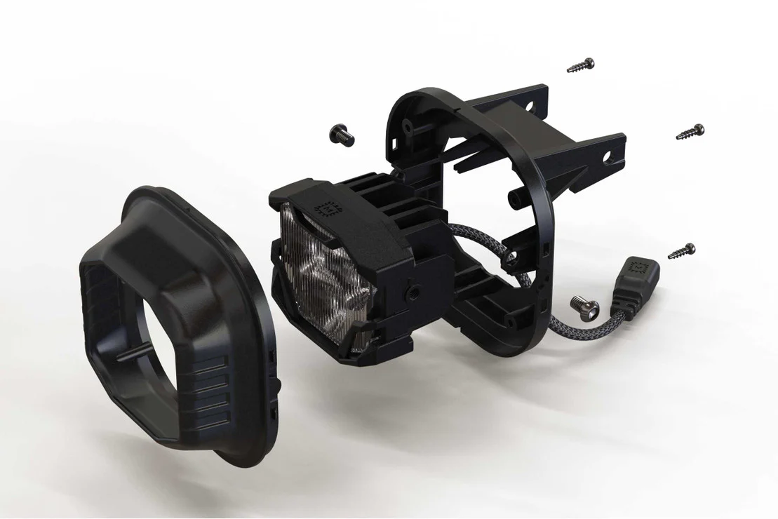 1999-2016 Ford Super Duty & Excursion 4Banger LED Fog Light Pod Assemblies - Image 9