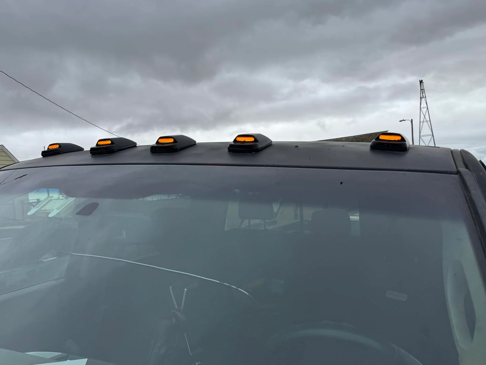2003-2018 Dodge Ram HD Smoked White Amber Slim-Line LED Roof Cab Lights - Image 10