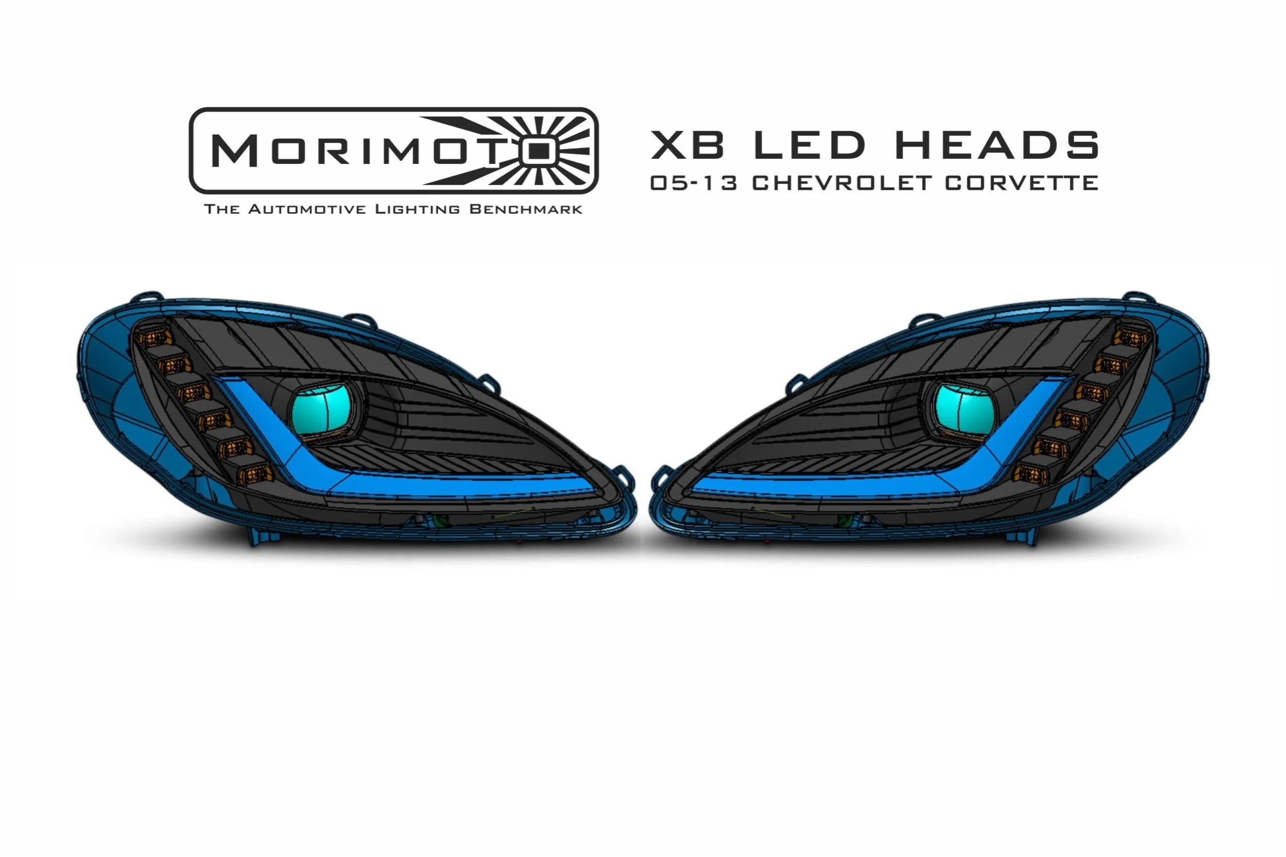 2005-2013 Chevrolet C6 Corvette LED DRL Projector Headlights C7 Style - Image 21