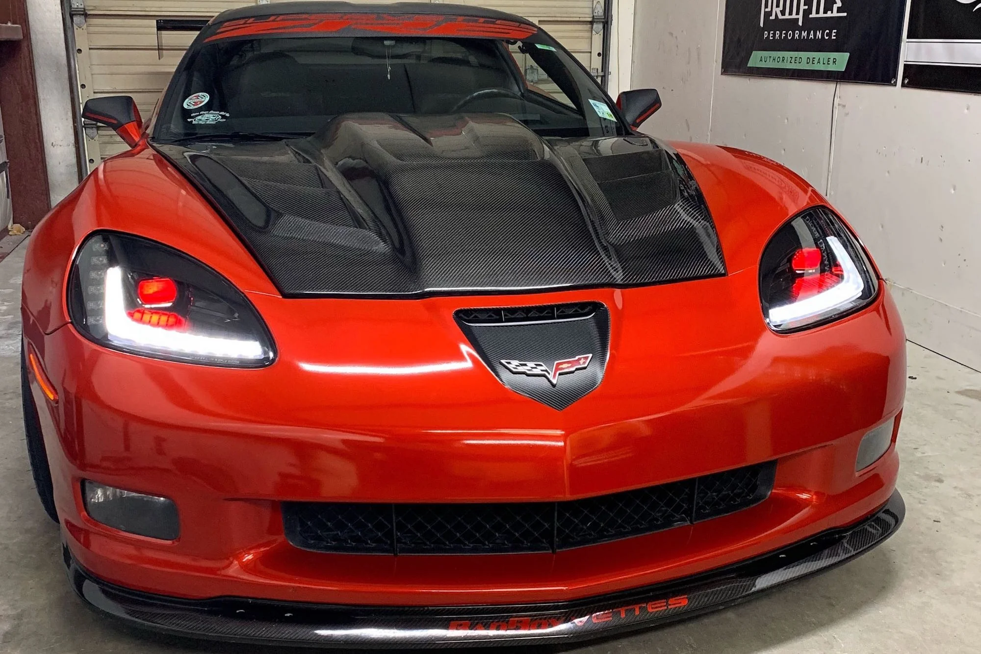2005-2013 Chevrolet C6 Corvette LED DRL Projector Headlights C7 Style - Image 3