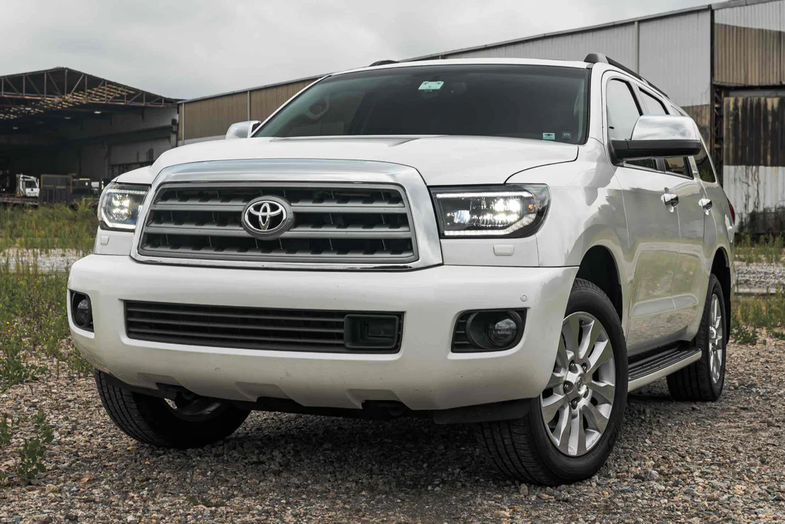 2007-2013 Toyota Tundra XB LED DRL Projector Replacement Headlights - Image 7