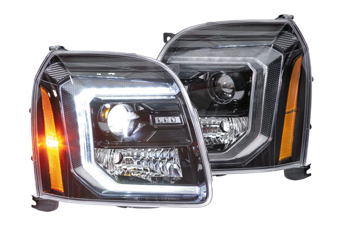 2007-2014 GMC Yukon LED DRL Projector Replacement Headlights - Image 2