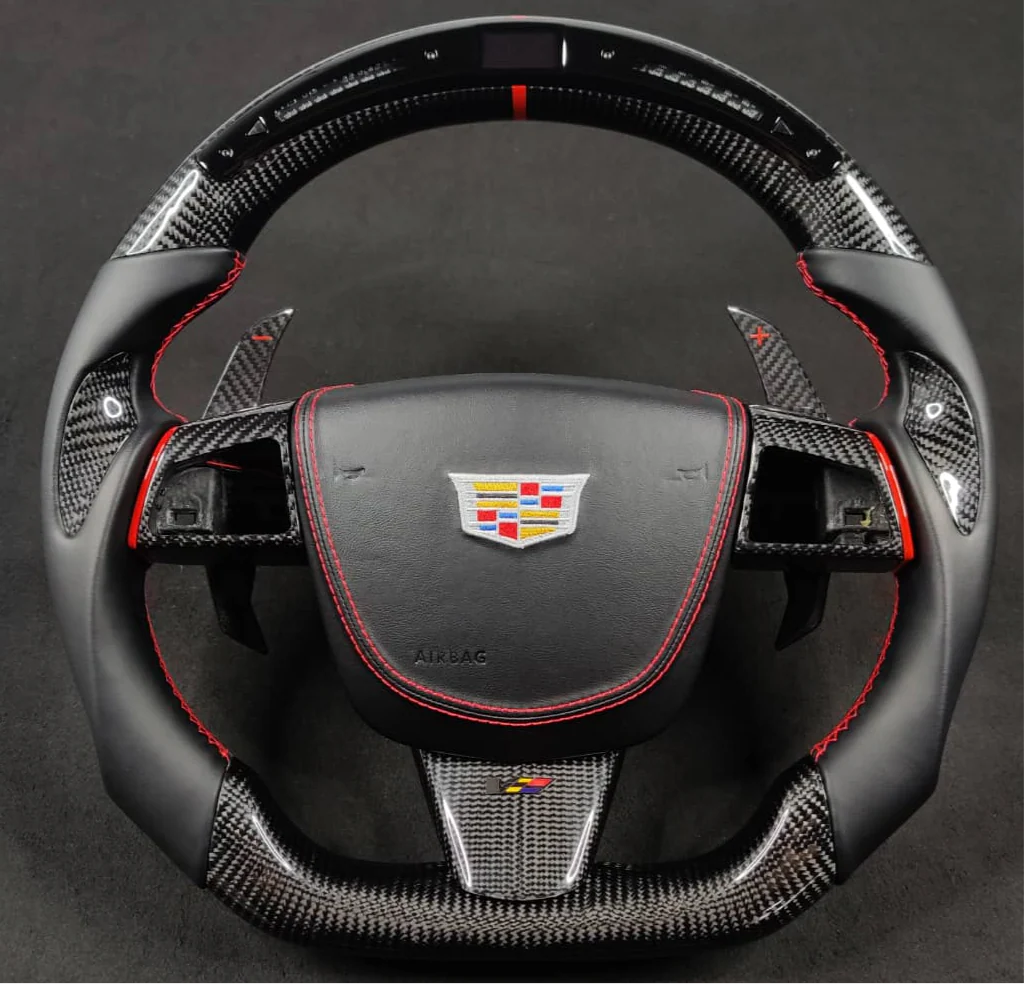 2008-2015 Cadillac V2 CTS-V CTS Carbon Fiber Steering Wheel - Image 34