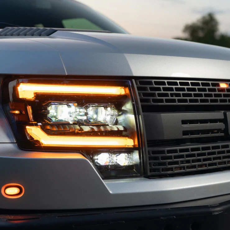 2009-2014 Ford F150/Raptor XB EVO LED DRL Projector Headlights - Image 6