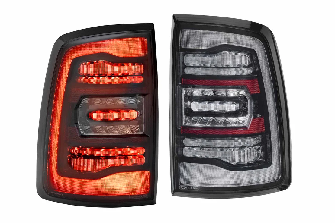 2009-2018 Dodge Ram XB White Amber LED DRL Projector Headlights - Image 14