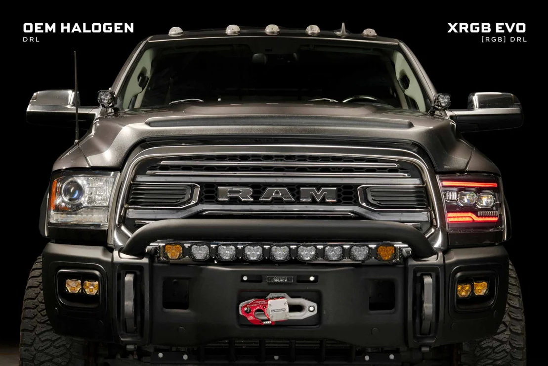 2009-2018 Dodge Ram XRGB EVO LED DRL Projector Headlights - Image 7
