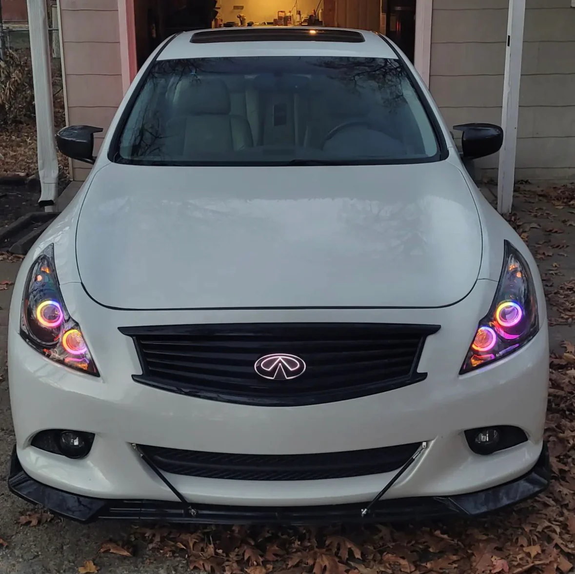 2010-2015 Infiniti G37 G25 Q40 Sedan RGBW Flow Series LED Halo Prebuilt Headlights - Image 22