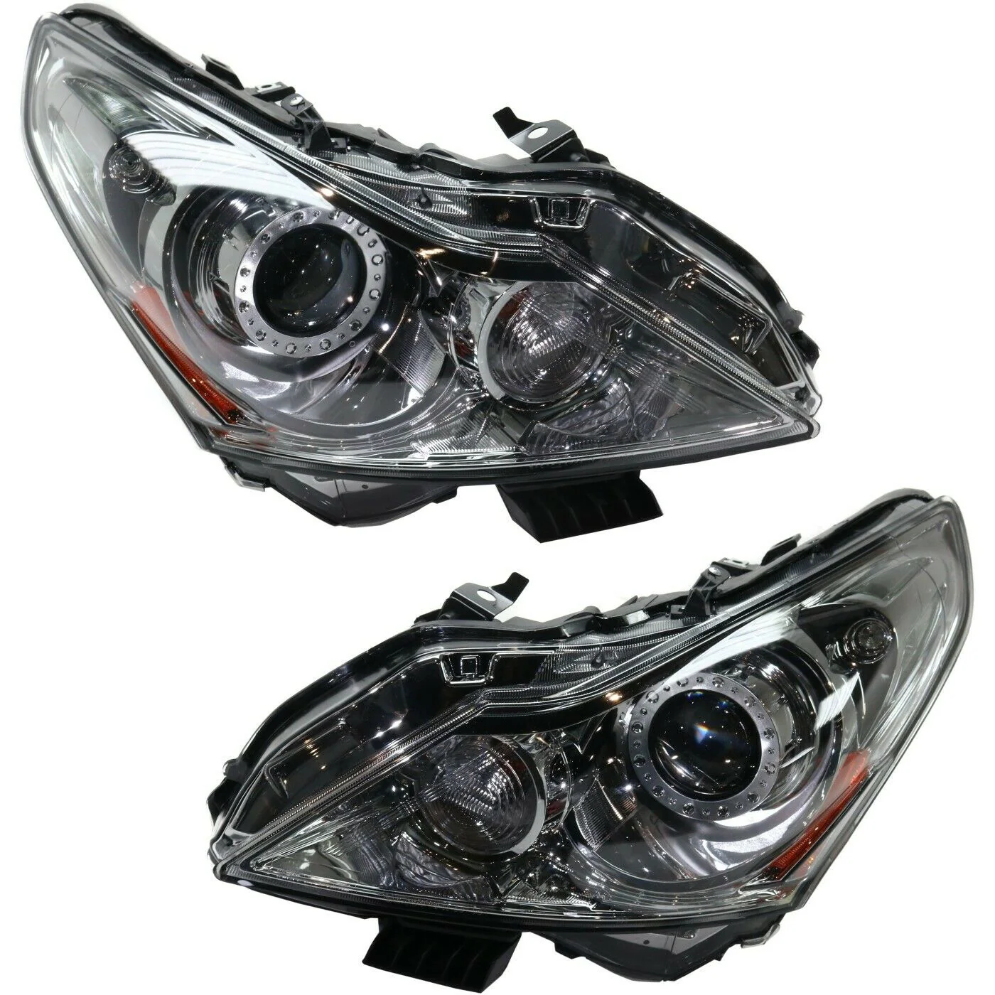 2010-2015 Infiniti G37 G25 Q40 Sedan RGBW Flow Series LED Halo Prebuilt Headlights - Image 25