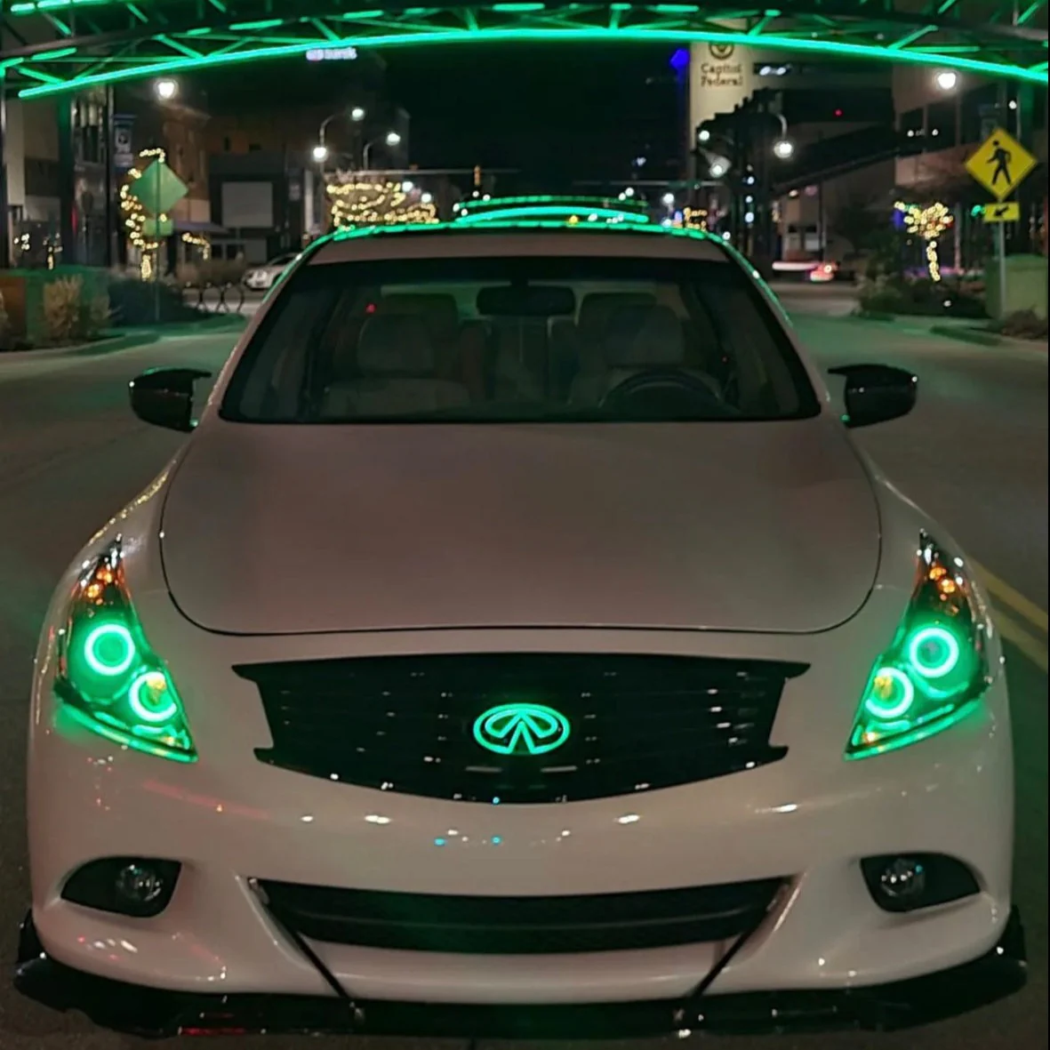 2010-2015 Infiniti G37 G25 Q40 Sedan RGBW Flow Series LED Halo Prebuilt Headlights - Image 3