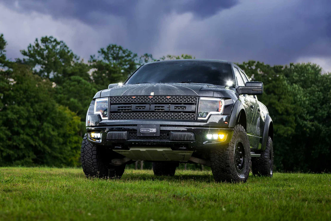 2010-2014 Ford Raptor 4Banger LED Fog Lights Pods + Bracket Assembly Kit - Image 5
