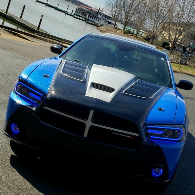 2011-2014 Dodge Charger RGBW Flow Series LED DRL Projector Headlights - Image 19