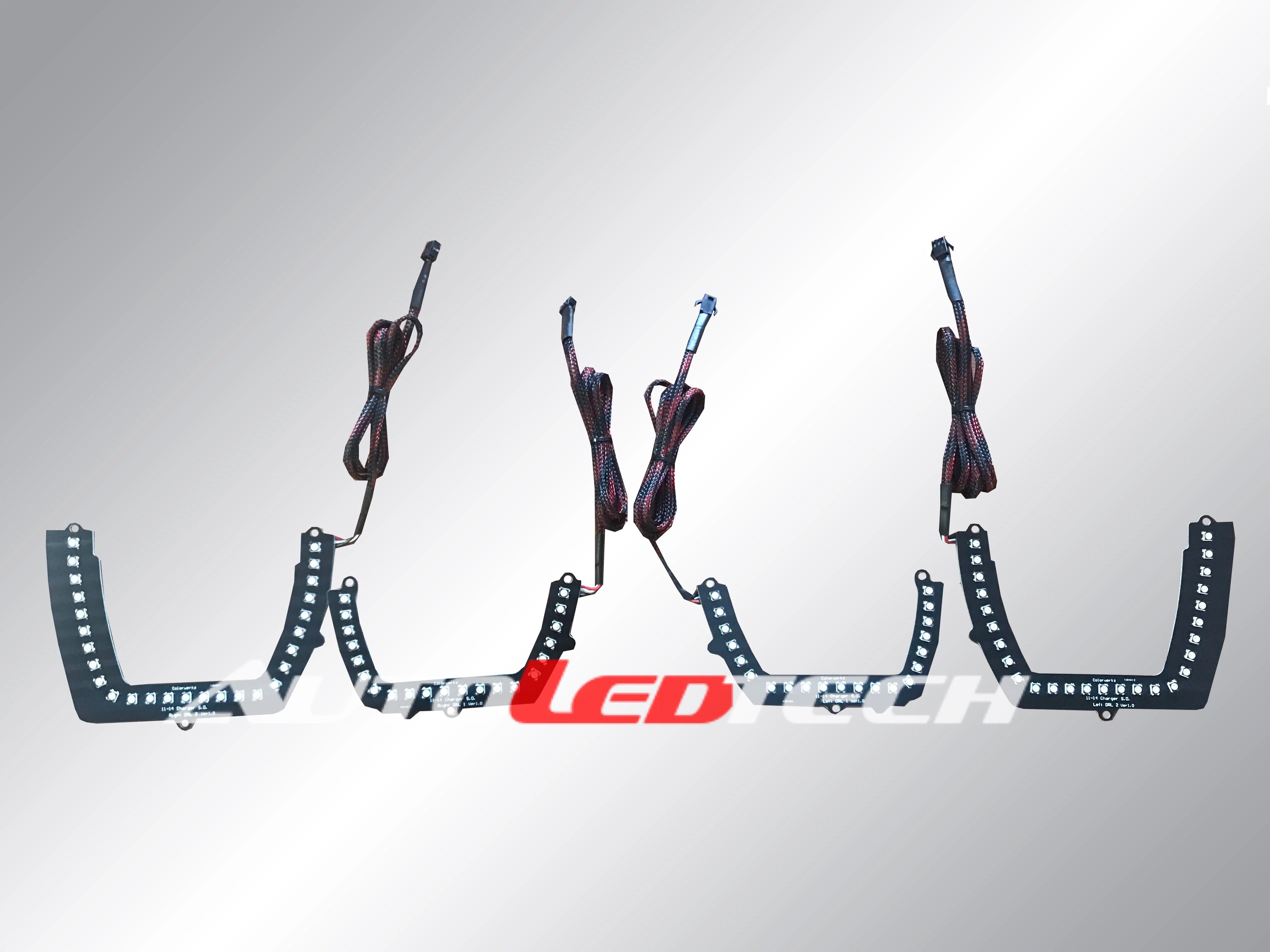 2011-2014 Dodge Charger Spec-D RGBW Flow Series LED DRL Boards - Image 3