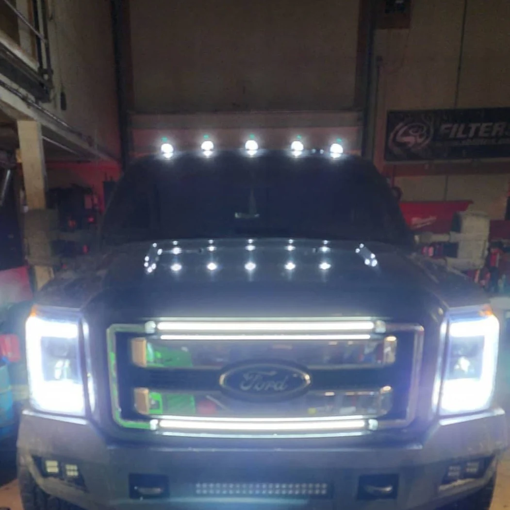 2011-2016 Ford Super Duty F250 F350 LED Grill Accent Lights Kit - Image 3