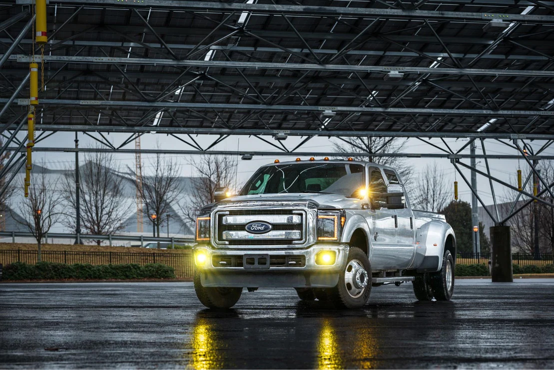 2011-2016 Ford Super Duty F250 White Amber XB LED DRL Projector Headlights - Image 15