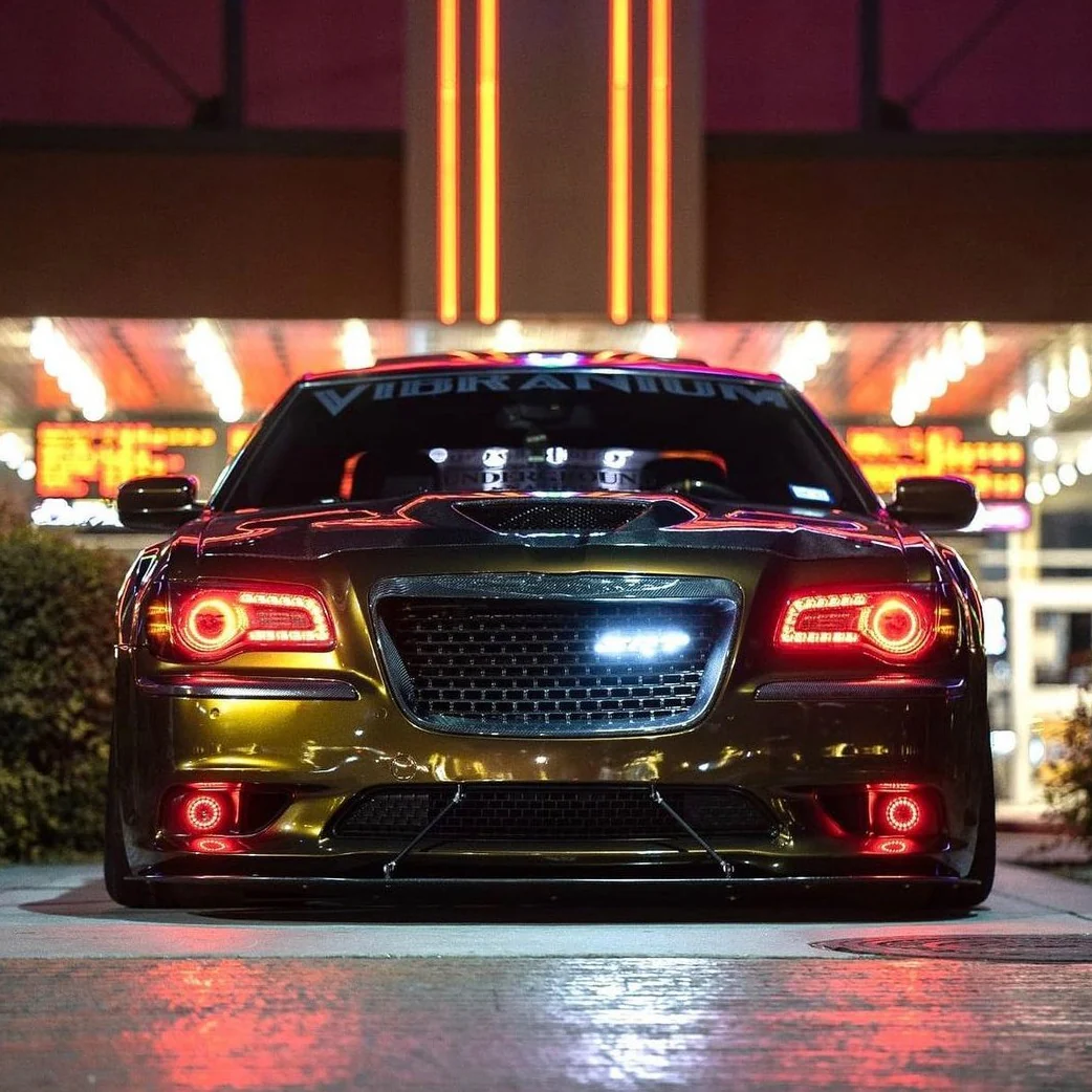 2011-2023 Chrysler 300 RGBW Flow Series LED Halo DRL Prebuilt Headlights - Image 15