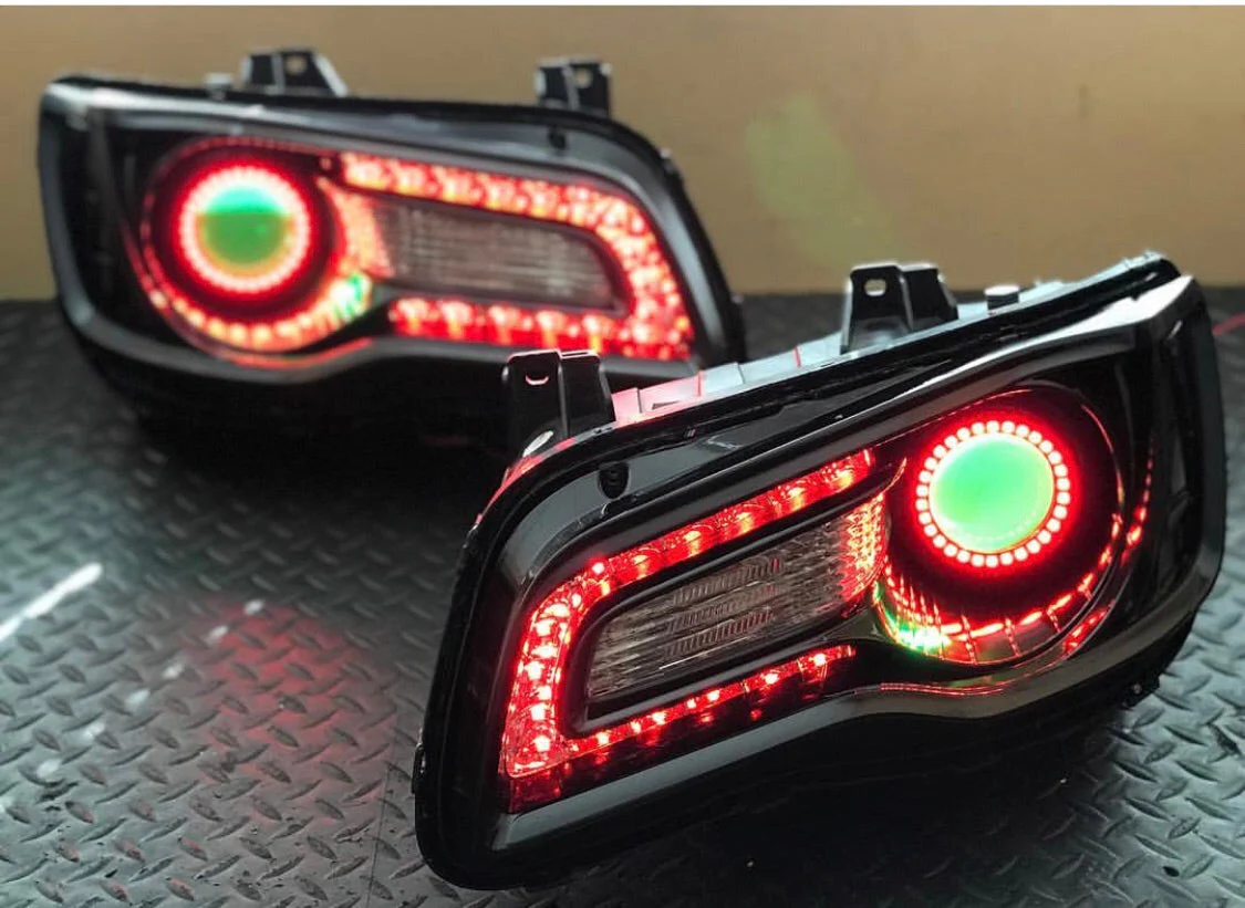 2011-2023 Chrysler 300 RGBW Flow Series LED Halo DRL Prebuilt Headlights - Image 16