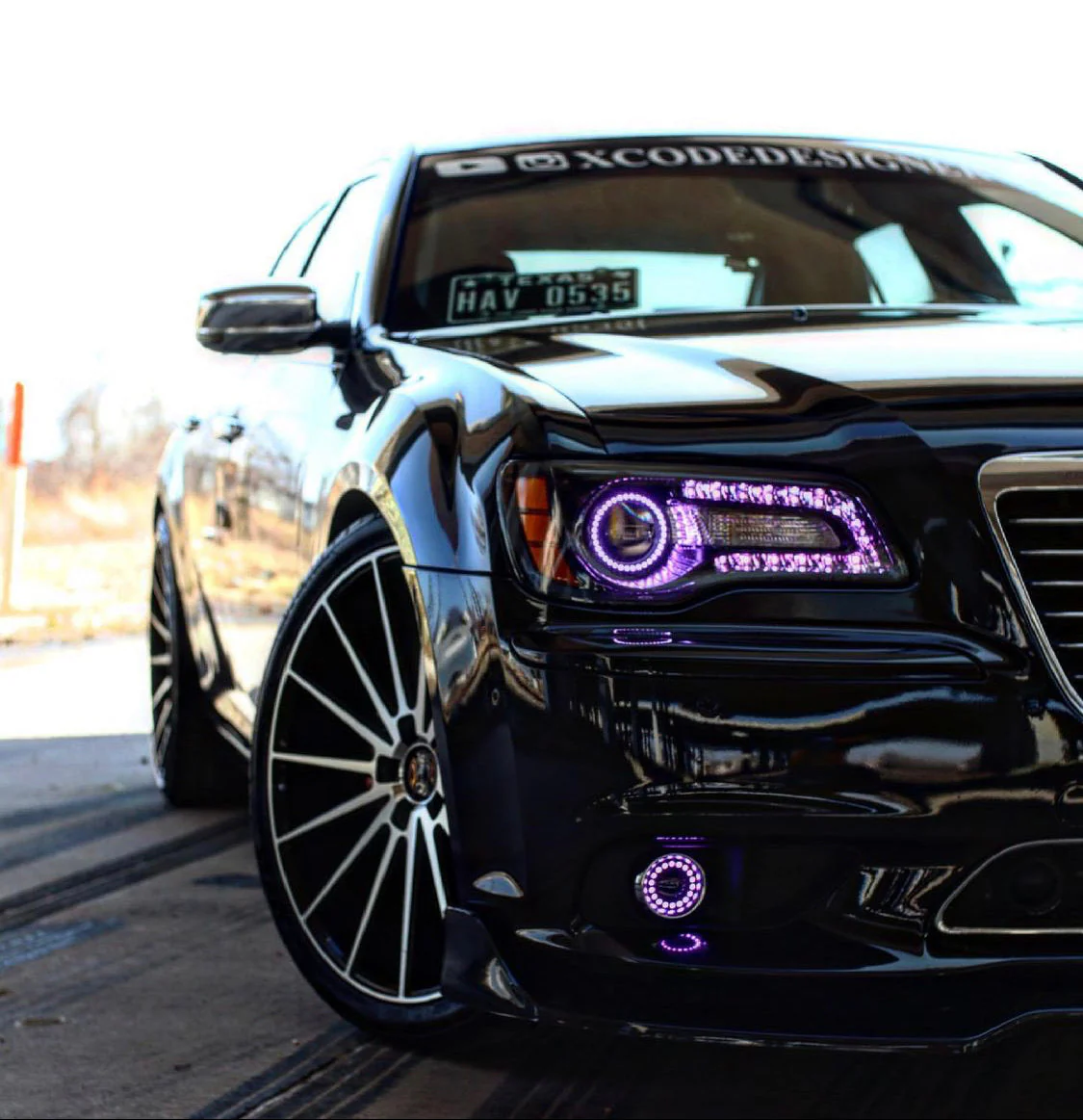 2011-2023 Chrysler 300 RGBW Flow Series LED Halo DRL Prebuilt Headlights - Image 8