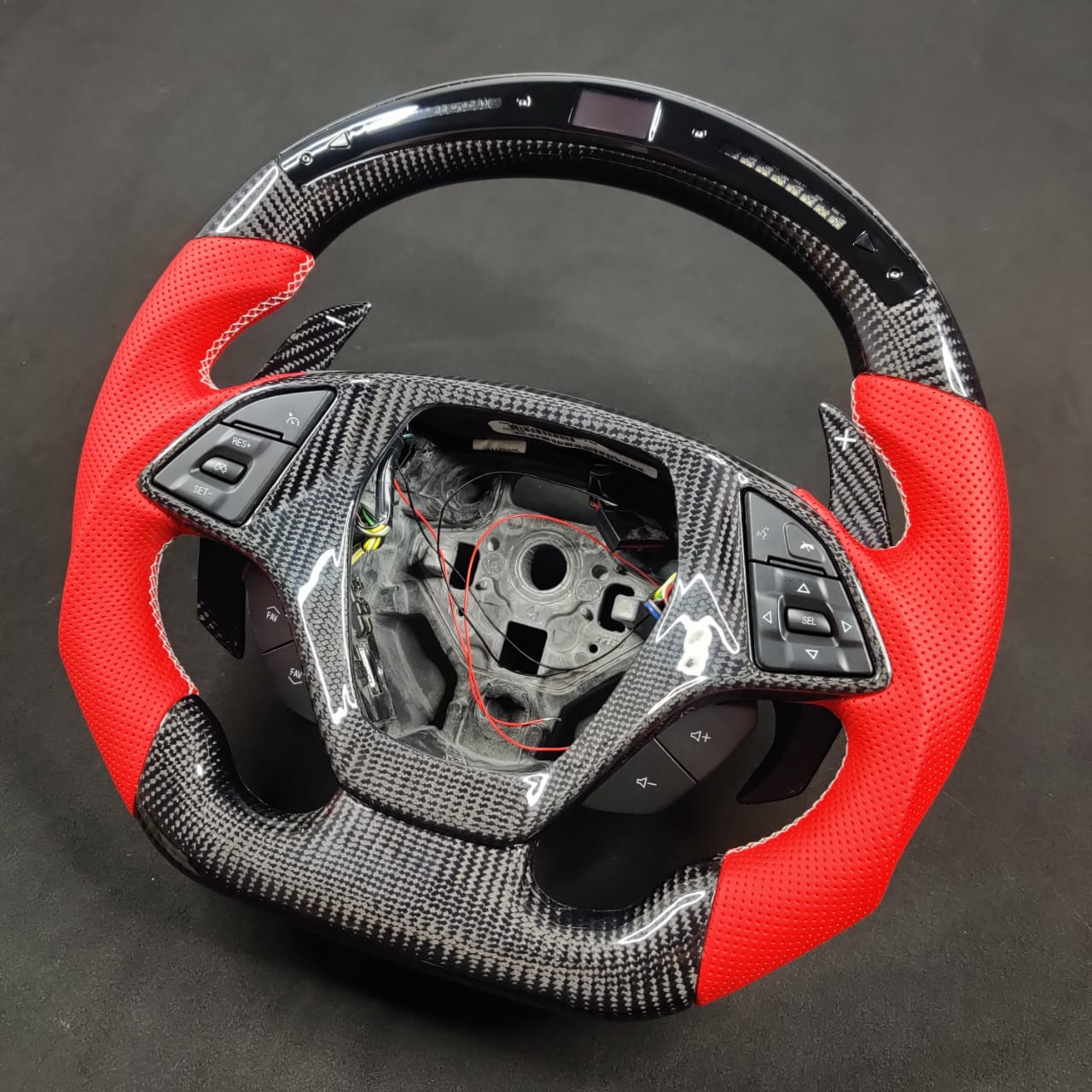 2012-2015 Chevrolet Camaro Custom Carbon Fiber Steering Wheel - Image 45