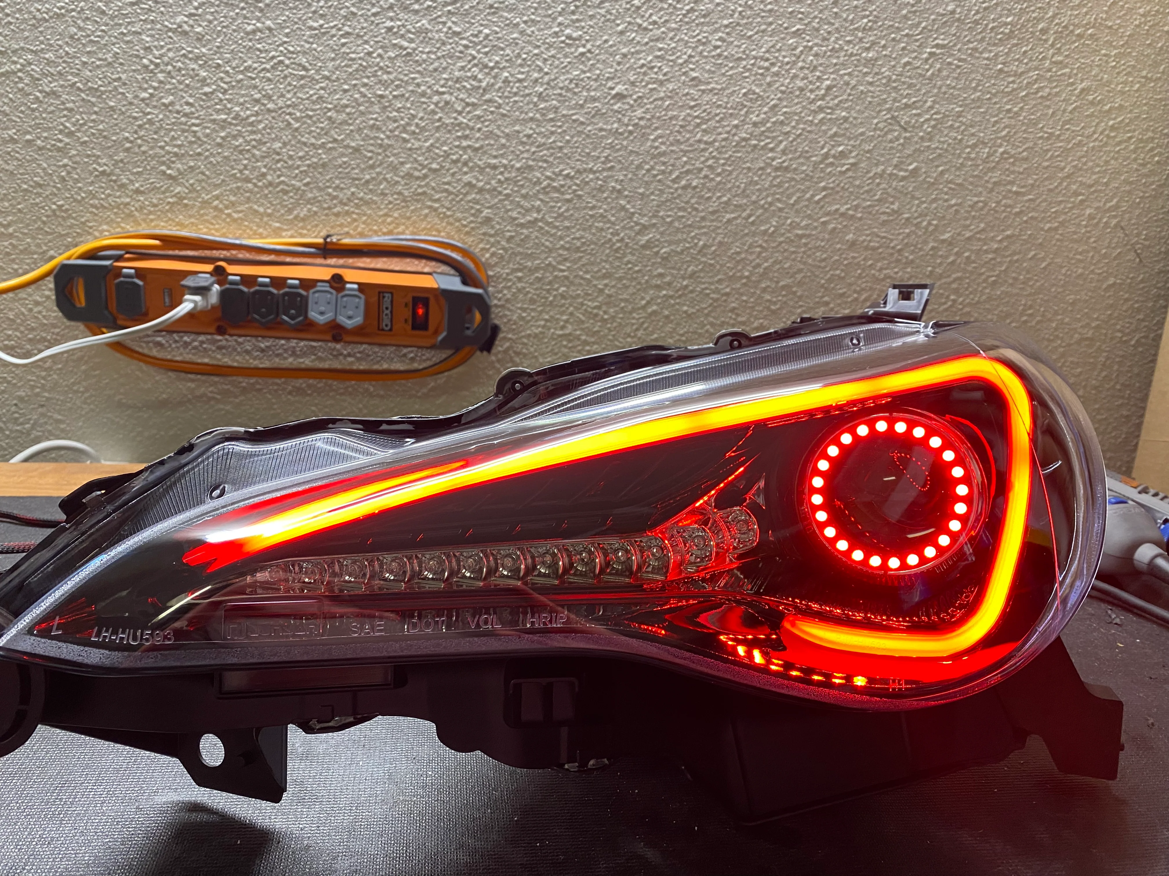 2012-2017 Scion FR-S RGBW Flow Series LED Halo DRL Headlights - Image 17