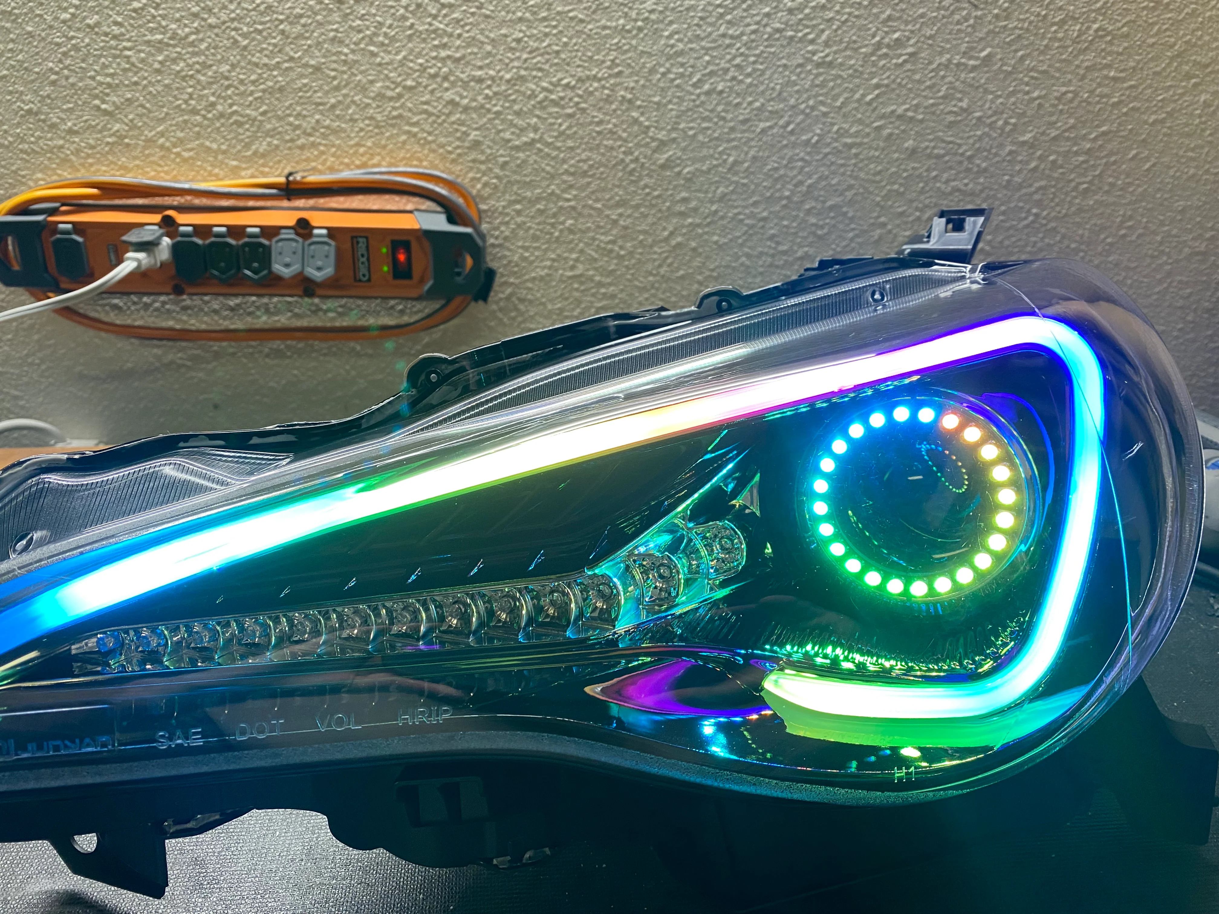 2012-2017 Scion FR-S RGBW Flow Series LED Halo DRL Headlights - Image 24