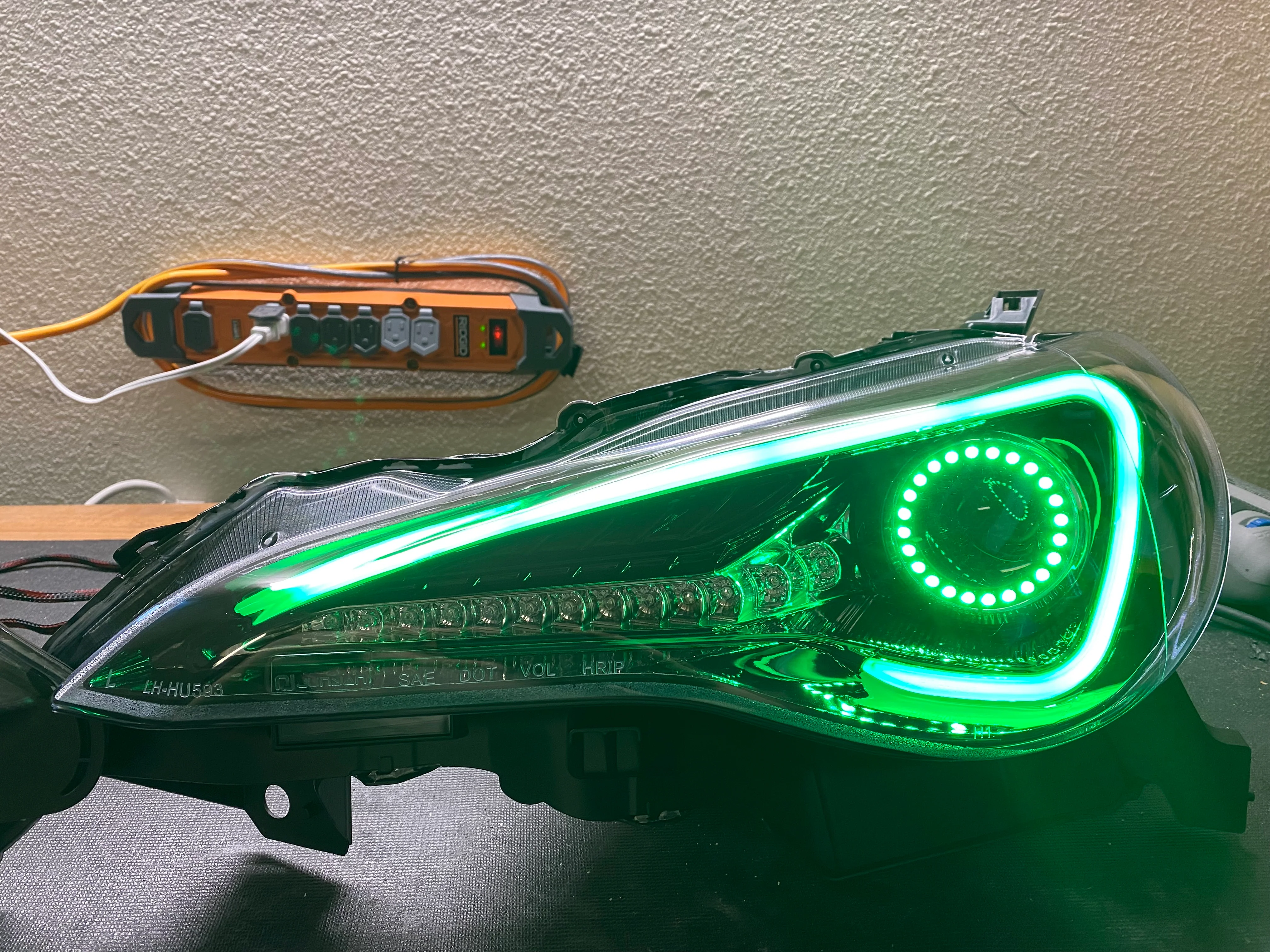 2012-2017 Scion FR-S RGBW Flow Series LED Halo DRL Headlights - Image 25