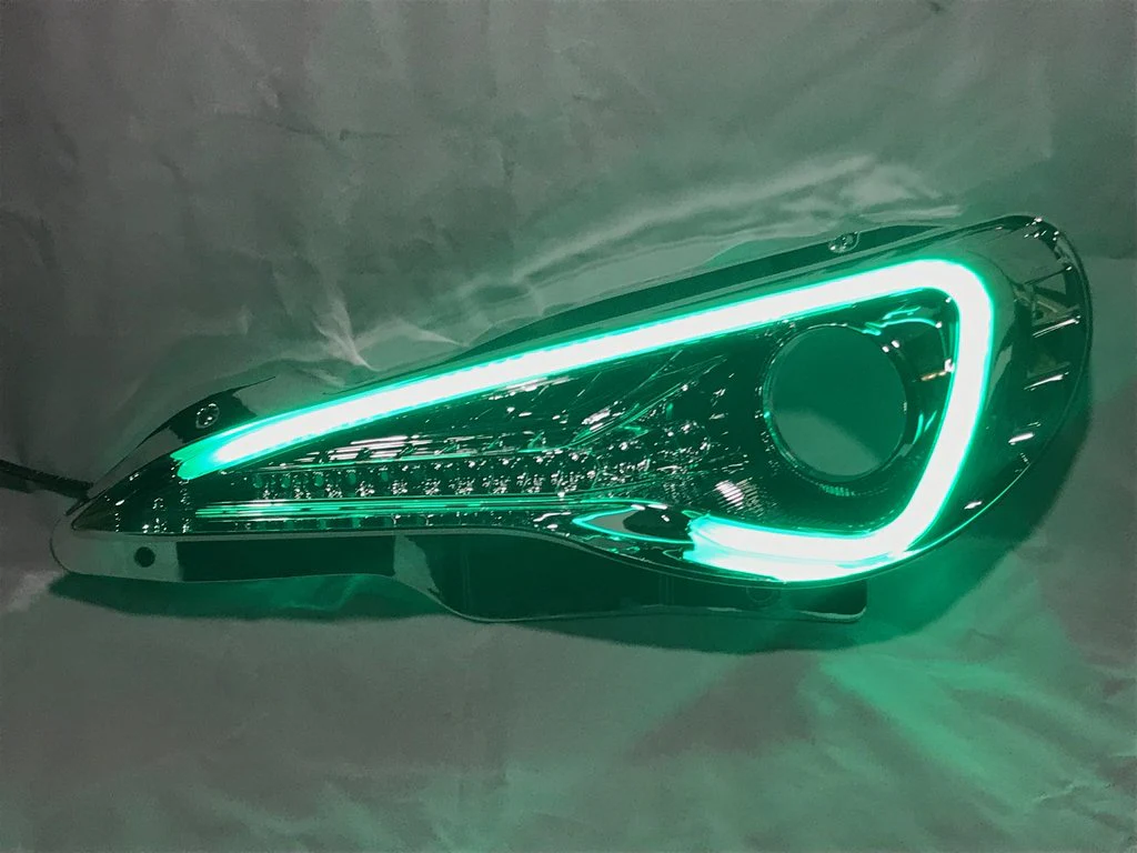 2012-2020 Toyota 86 GT86 RGBW Flow Series LED Halo DRL Headlights - Image 25