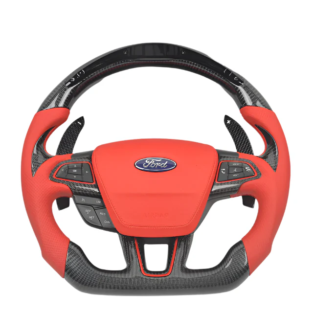 2013-2019 Ford Taurus Carbon Fiber Steering Wheel w/ LED Display - Image 11