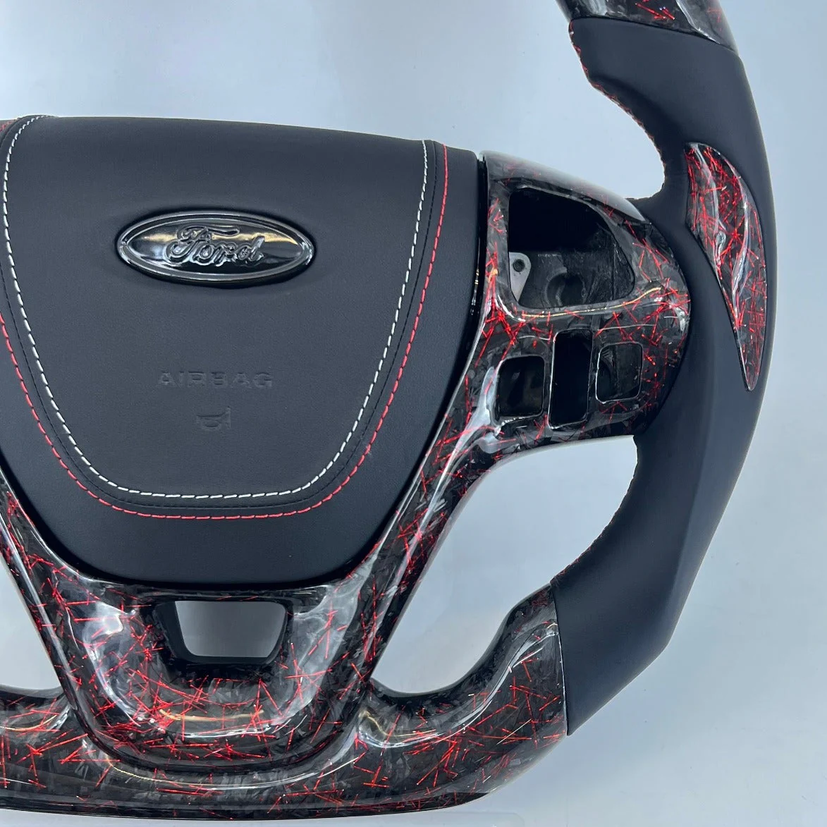2013-2019 Ford Taurus Carbon Fiber Steering Wheel w/ LED Display - Image 4