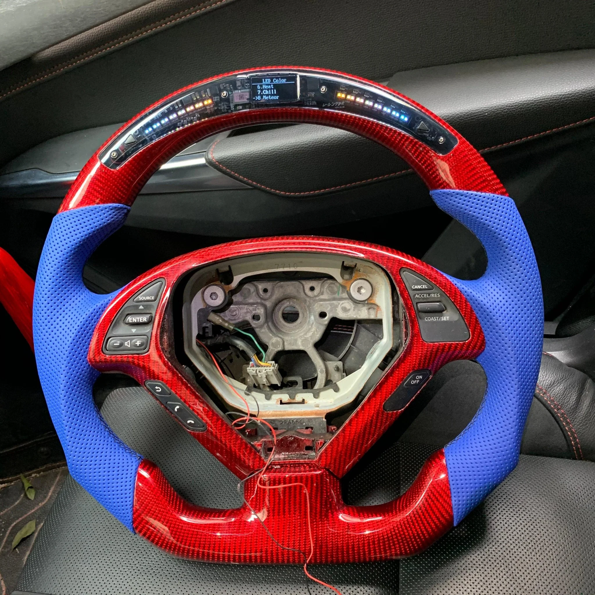 2011-2019 Infiniti Q70 M37 M56 Custom Carbon Fiber Steering Wheel - Image 15