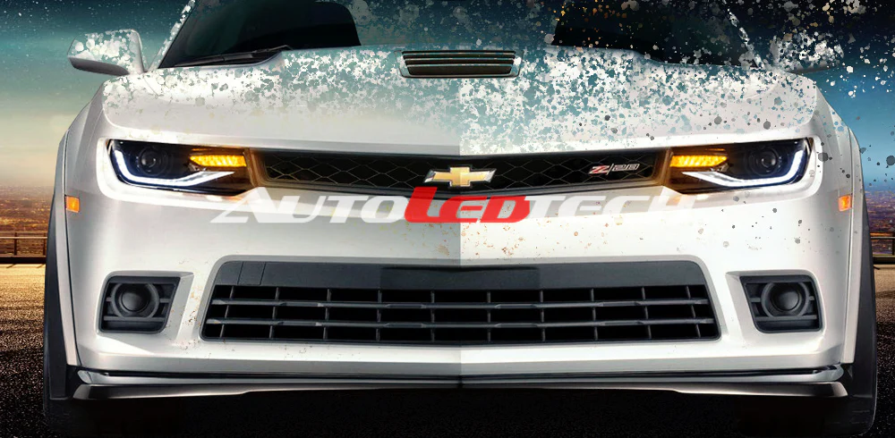 2014-2015 Chevrolet Camaro LED DRL Projector Headlights - 2016+ Style Design - Image 11