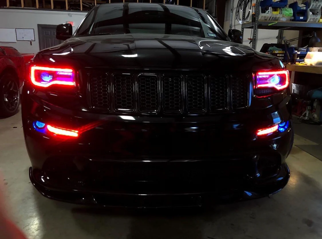 2014-2022 Jeep Grand Cherokee WK2 RGBW Flow Series LED DRL Boards - Image 9