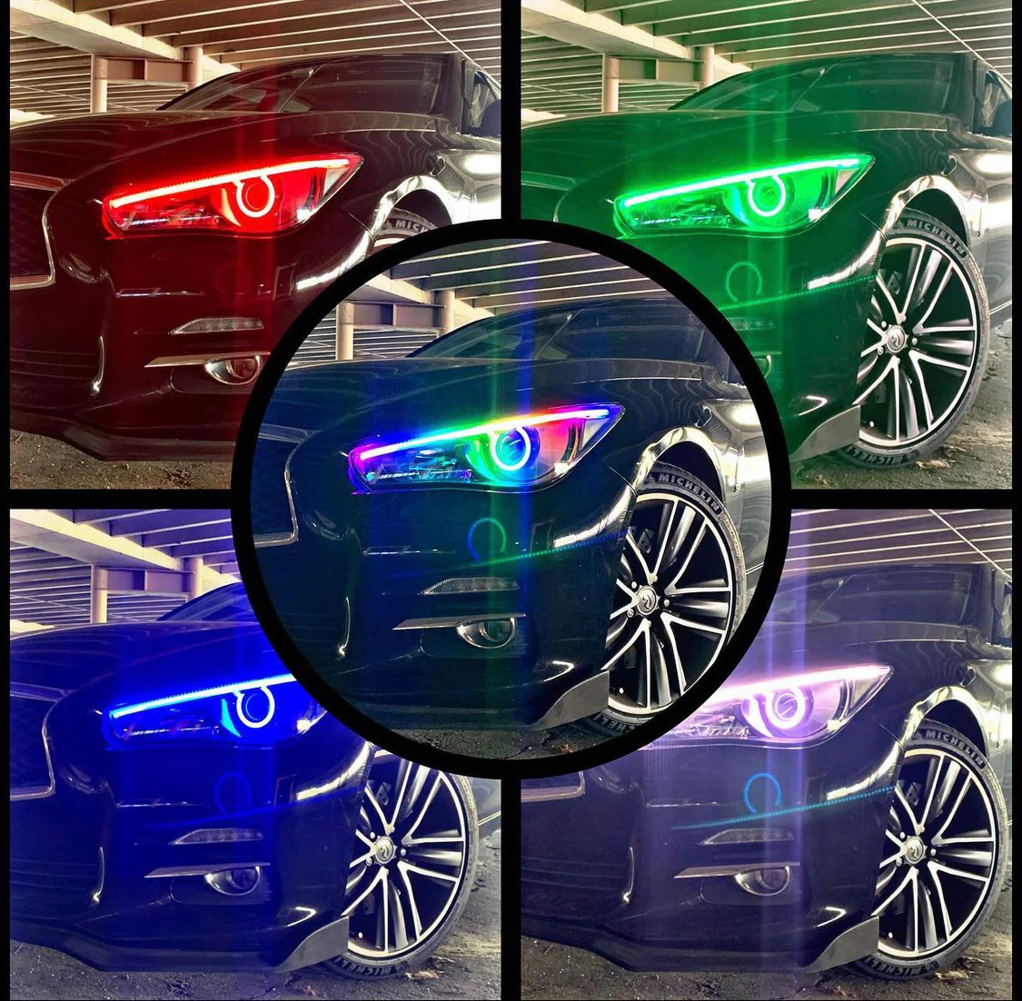 2014-2024 Infiniti Q50 RGBW Flow Series LED DRL Boards - Image 22