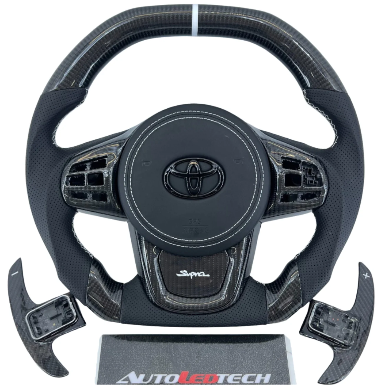 Mitsubishi Lancer Evo X Custom Carbon Fiber Steering Wheel - Image 15