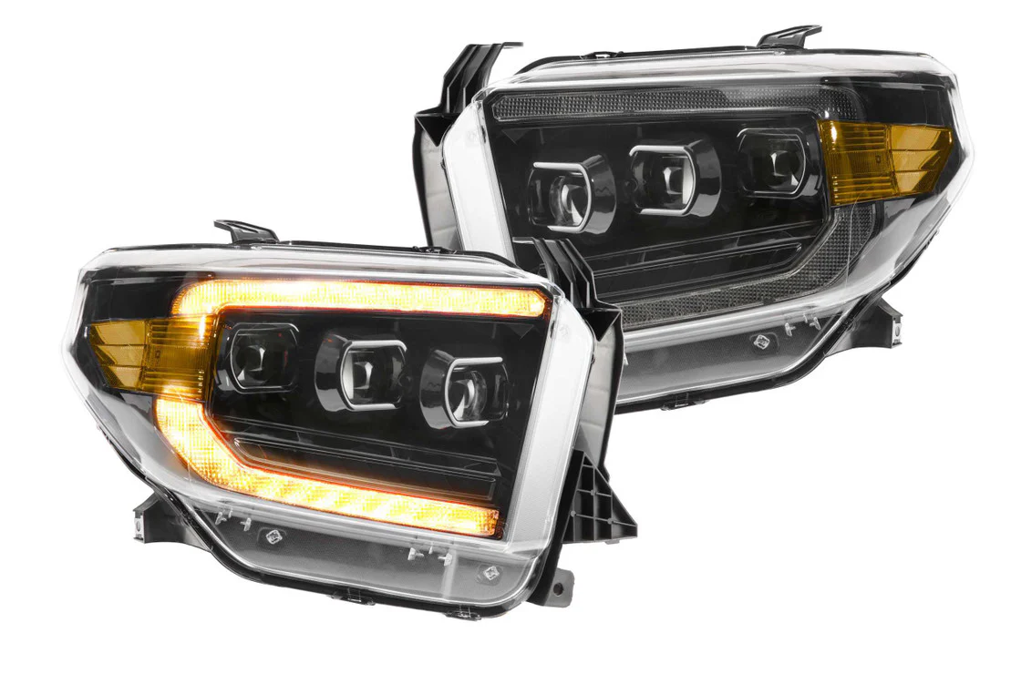 2014-2021 Toyota Tundra Amber LED DRL Projector Replacement Headlights V2 - Image 5