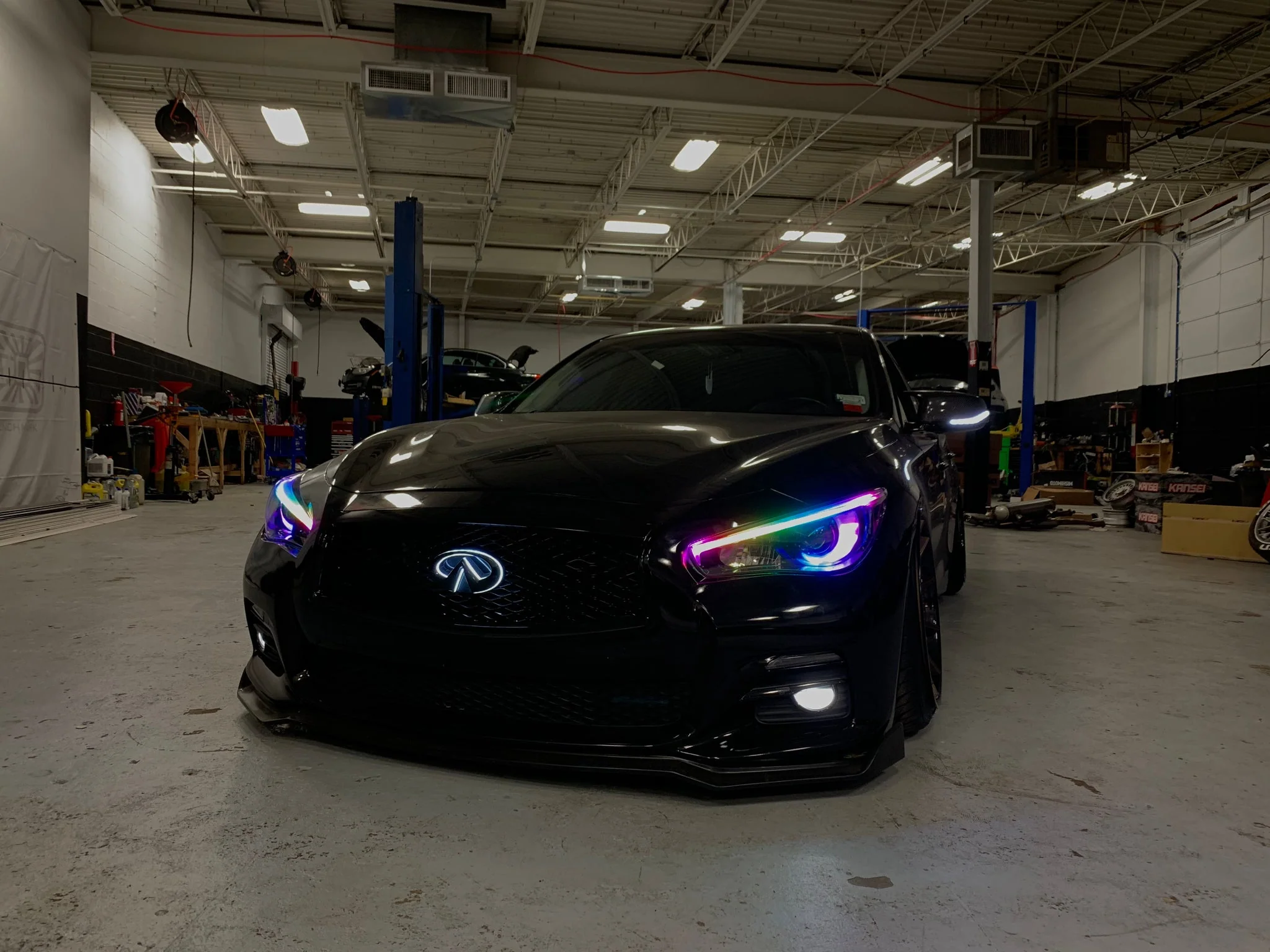 2014-2024 Q50 Q60 Color Changing RGB Flow LED Badge Grill Emblem Logo - Image 14
