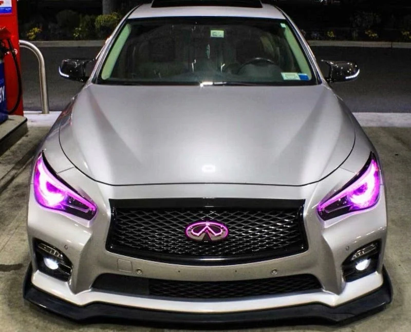 2014-2024 Q50 Q60 Color Changing RGB Flow LED Badge Grill Emblem Logo - Image 16