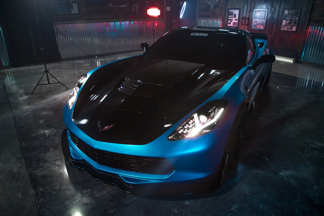 2014-2019 Chevy C7 Corvette RGBW Flow Series LED DRL XB LED Headlights - Image 19