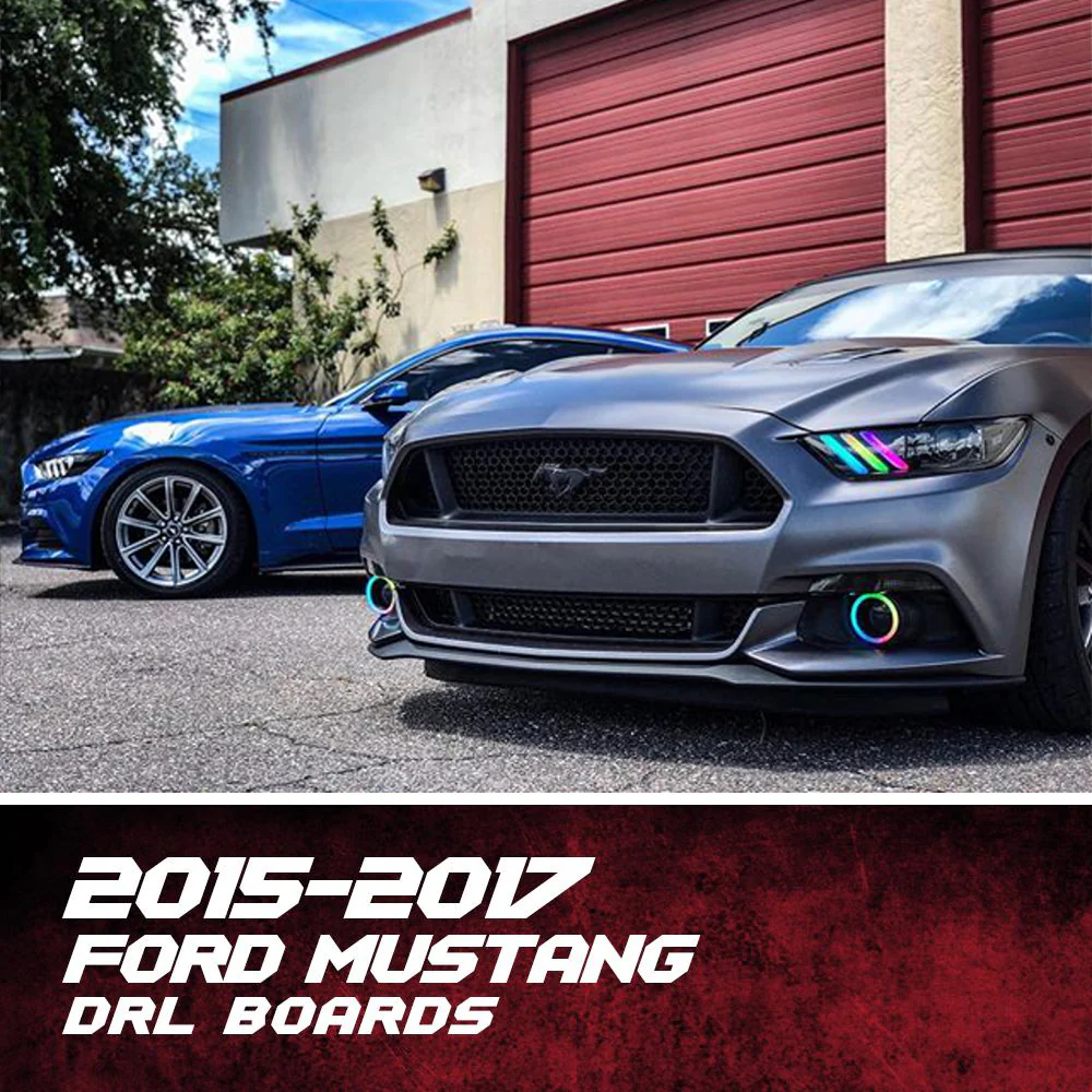2015-2017 Ford Mustang RGBW Flow Series LED DRL Boards - Image 6