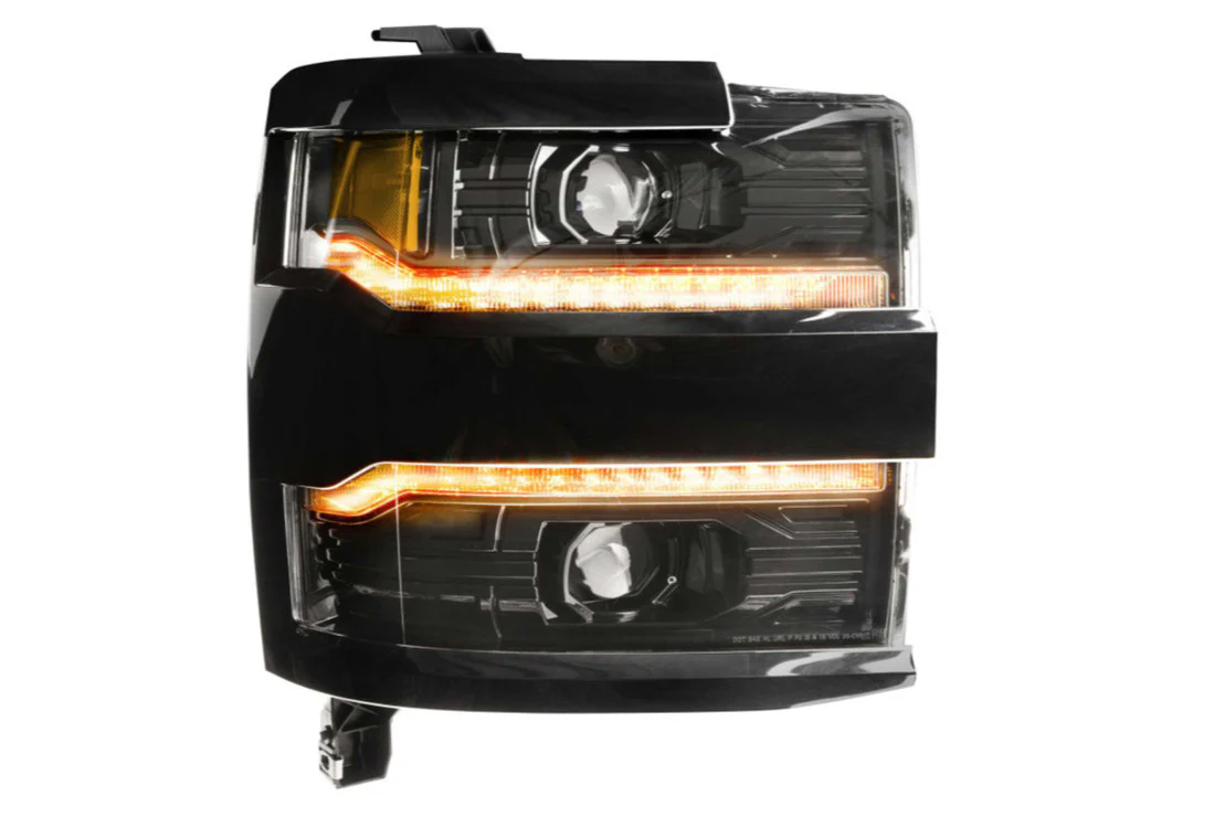 2015-2019 Chevrolet Silverado HD 2500 LED DRL Projector Replacement Headlights - Image 9