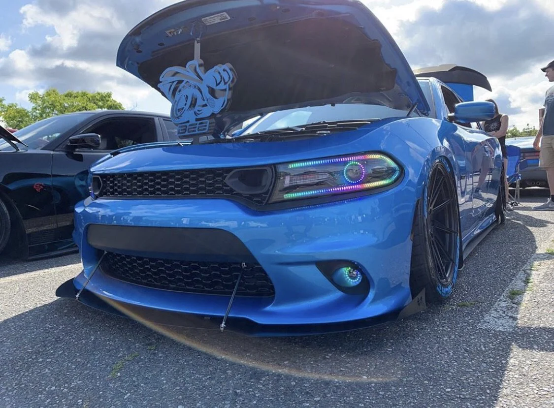 2015-2023 Dodge Charger RGBW Flow Series LED DRL Prebuilt Halo Headlights - Image 43