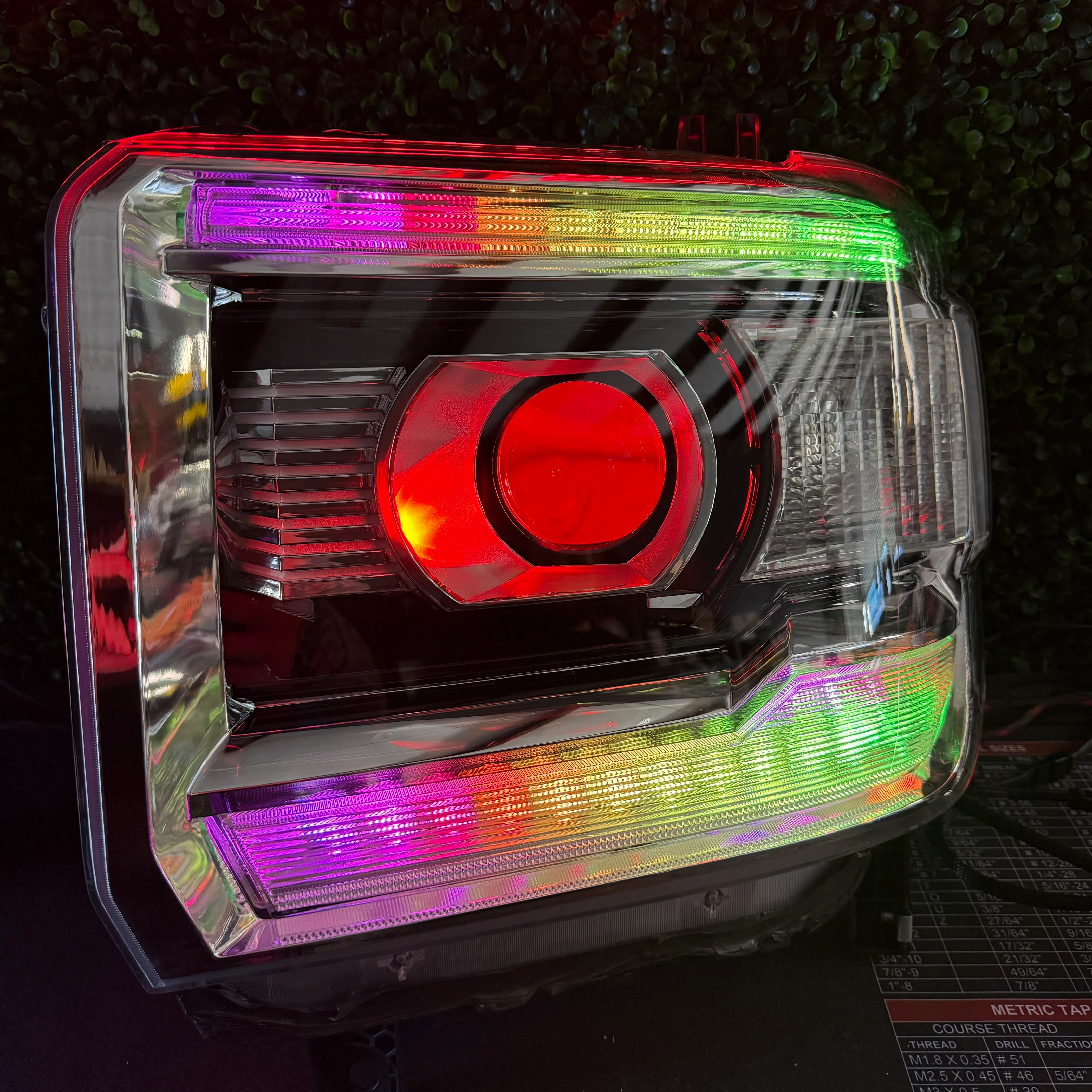 2014-2019 GMC Sierra HD RGBW Flow Series LED DRL Headlights - Image 7