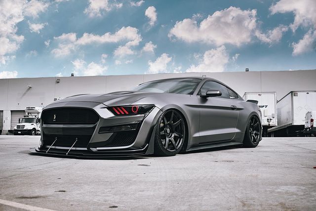 2015-2017 Ford Mustang Flow Series RGBW LED DRL Halo Prebuilt Headlights - Image 17
