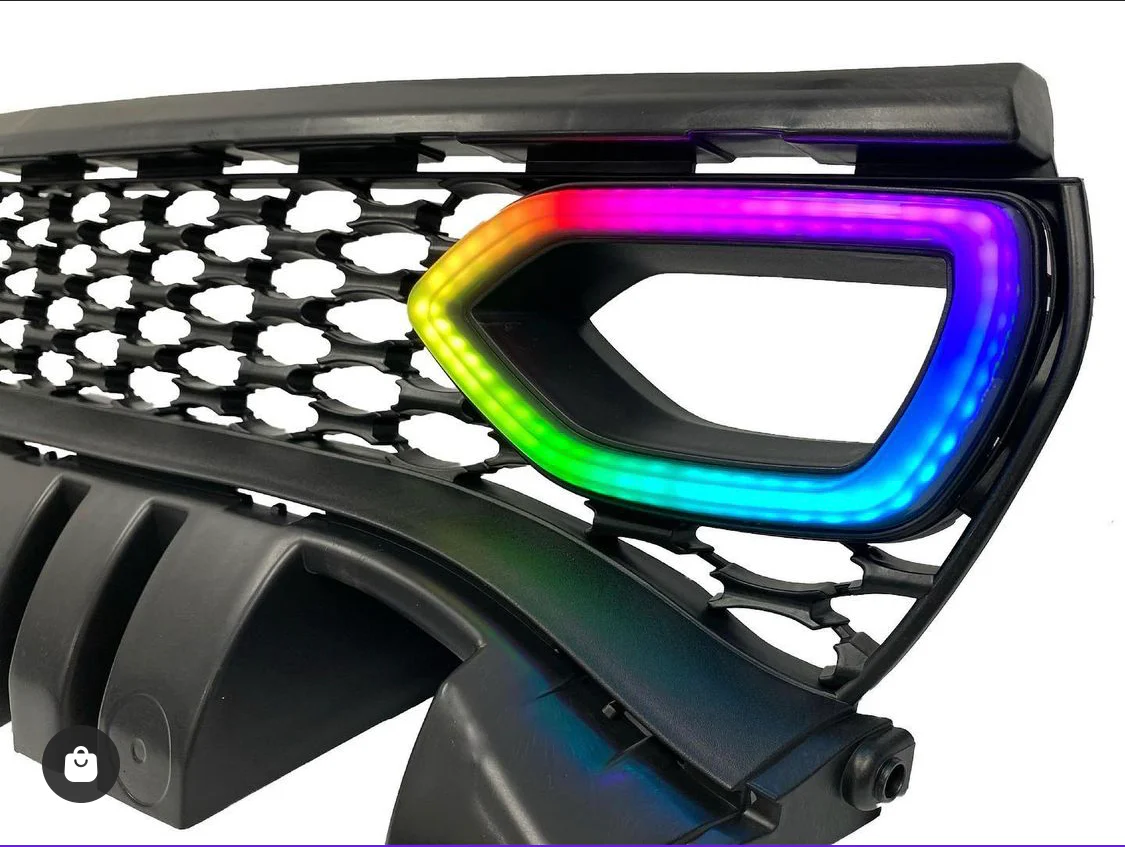 2015-2023 Dodge Charger RGBW Flow Series LED Grill Snorkel Lights - Image 10
