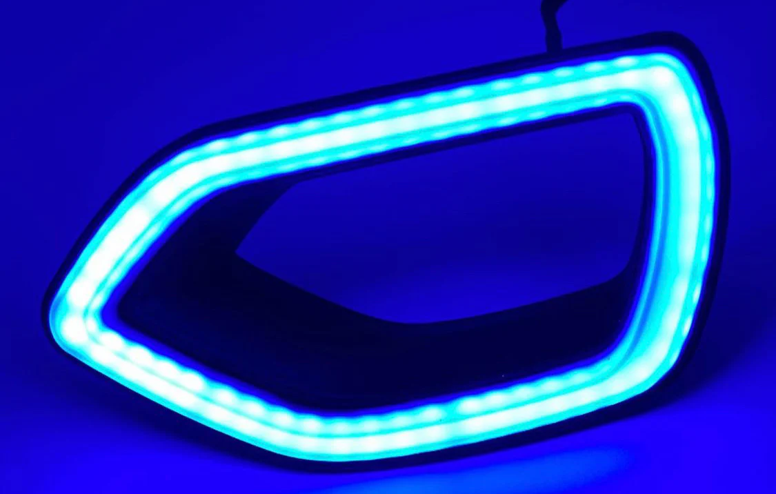 2015-2023 Dodge Charger RGBW Flow Series LED Grill Snorkel Lights - Image 7