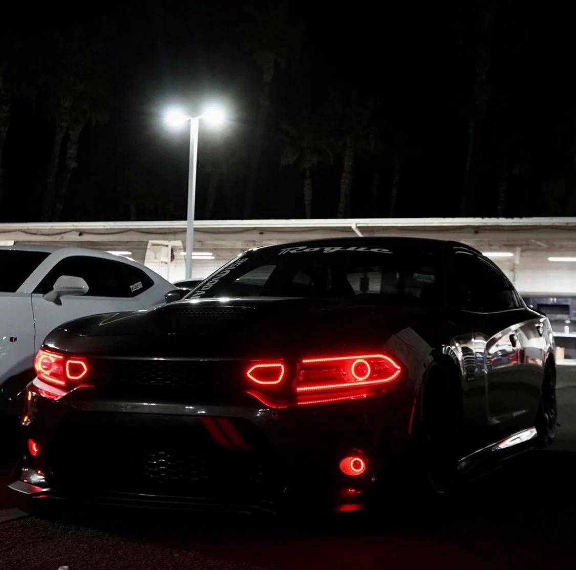 2015-2023 Dodge Charger RGBW Flow Series LED Grill Snorkel Air Intake Halo Kit - Image 9